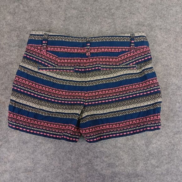 Ann Taylor Loft‎ Short Womens 00 Multicolor Embroidered 100% Cotton - Picture 2 of 7
